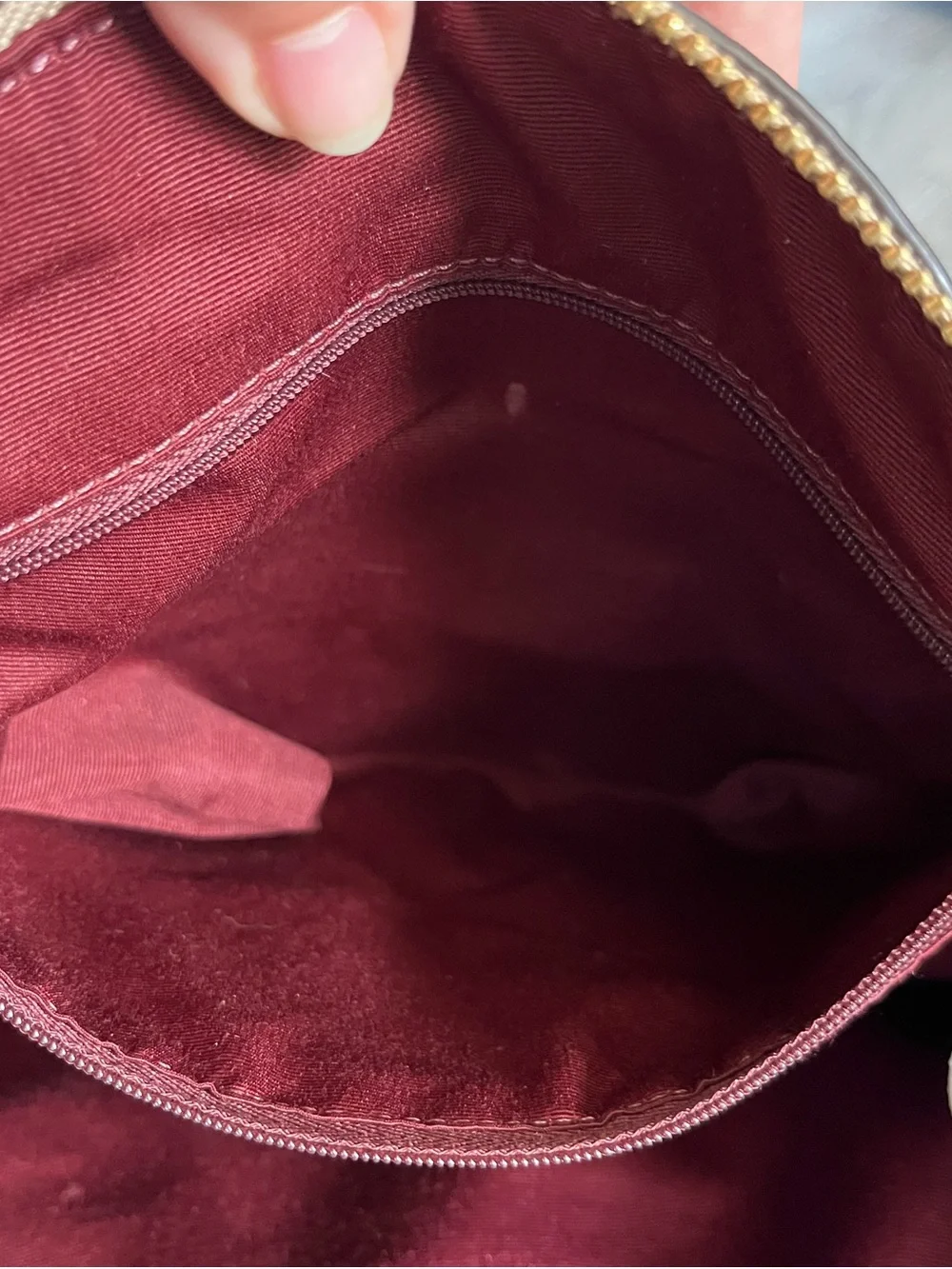Coach Taupe Pebbled Leather Shoulder Satchel